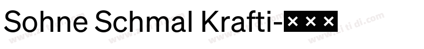 Sohne Schmal Krafti字体转换